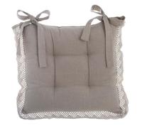 Blanc Mariclò Collezione Nuovo Infinity Cuscino polifilled sedia con pizzo 40 x 40 cm 100% Cotone