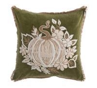 Blanc Mariclò Collezione Zucche di Sogno Cuscino ricamato 45 x 45 cm 100% MICROFIBRA