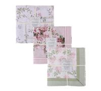 Blanc Mariclò Completo letto lenzuola matrimoniale in cotone floreale shabby chic + 2 federe 245X300 180X200+28 50X80 2 varianti (1pz) BIANCO