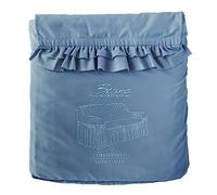 Blanc Mariclò’ Copridivano Azzurro Elasticizzato in Microfibra con Gala, Shabby Chic 160x280x50 cm