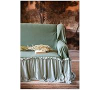 Blanc Mariclo Copridivano con gala 160x280x50 cm 3 varianti(1 unità) COLORE: VERDE