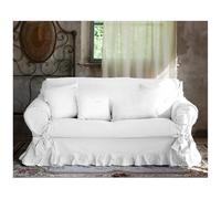 Blanc Mariclo COPRIDIVANO Shabby Chic 3 POSTI Colore Bianco