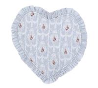 Blanc Mariclò' Cuscino a Cuore con Gala Sorpresa BAROCCA con Fiori 30x30 cm