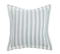 Blanc Mariclo Cuscino arredo Decorativo a Righe in Cotone, Shabby Chic Siracusa 45x45 cm 2 Varianti(1pz) Verde