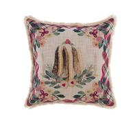 Blanc Mariclo Cuscino arredo Natalizio con Ricamo La Patisserie 45x45 cm