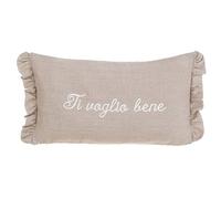 Blanc Mariclò Cuscino ti voglio bene Dimensioni: 30x50 cm, 100% cotone colore naturale