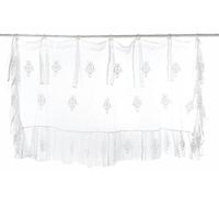 Blanc Mariclo - Mantovana bianca con lacci 150 x 45 cm