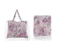 Blanc Mariclo Plaid sherpa invernale + borsa Rose 140x170 cm