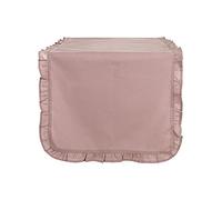 BLANC MARICLO' Runner da tavolo con galetta INFINITY cotone rosa 45x140 cm