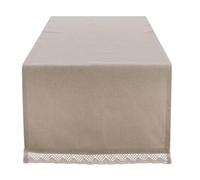 Blanc Mariclò Runner in cotone "Nuovo Infinity" 45×140 cm COLORE: BEIGE