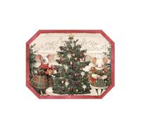 Blanc Mariclo Set 2 tovagliette Americane Cucina Natalizie in Vinile Favola di Natale, Shabby Chic 45x35 cm 2 Varianti(2pz) 2 Topi