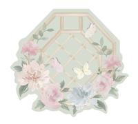 Blanc Mariclò Set 2 tovagliette in vinile con disegni floreali su tonalità rosa "Floral twist" shabby chic 39x36 cm