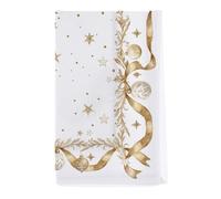 Blanc Mariclò Set 2 tovaglioli di natale schiaccianoci "Magia D'oro" 40x40 cm