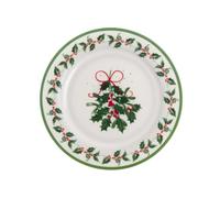 Blanc MARICLO Set di 6 Piatti Frutta/Dolce e Natalizia Collezione On Holy Night