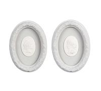 Blanc Mariclò' Set Due cornici Bianco da Appendere in Resina 14 x 3 x 18 cm