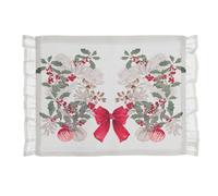 Blanc Mariclò Set Due tovagliette Americane Cucina di Natale in Cotone Sinfonia Natalizia, Shabby Chic 40x33 cm