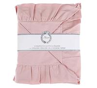 Blanc Mariclò Set Lenzuala e Federe Matrimoniali Stile Shabby Chic, Completo Letto 2 Piazze Elegante Rosa, Collezione Iris
