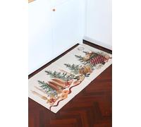 Blanc MariClo' Tappetino Natalizio con panettone e pandoro 120x60 cm