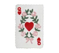 Blanc Mariclo Tappeto arredo in cotone con crochet Daphne Collection 50x80 cm