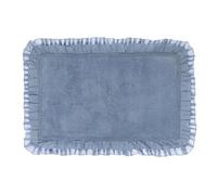 Blanc Mariclo Tappeto bagno in cotone azzurro con doppia gala Bagno Chiaro 50x80 cm