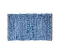 Blanc Mariclo Tappeto da Bagno in Cotone Bouquet, Shabby Chic 50x80 cm 3 Varianti (1pz) Azzurro