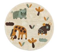 Blanc Mariclo' tappeto "kids lovers" cm 100X100 rotondo cotone cameretta