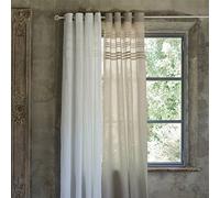 Blanc Mariclo Tenda con Occhielli Shabby Chic 150 x 290 cm Colore Beige