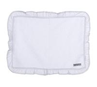 Blanc Mariclo TOVAGLIETTA con GALETTA 35X48 Infinity Bianco Stile Shabby Colore : Bianco