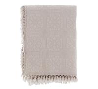Blanc Mariclo Trapunta Letto Matrimoniale Primaverile in Cotone Beige con Nappe, Shabby Chic Le Nappe 260x260 cm