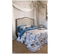 Blanc Mariclo Trapunta matrimoniale invernale Peonies 260x260 cm