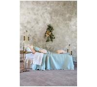 Blanc Mariclo Trapunta matrimoniale primaverile verde in microfibra con gala Sogno Vichy 260x260 cm