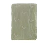 Blanc Mariclò Trapunta Pirmaverile con ricamo-verde-Matrimoniale260x260cm-lavabile-linea LE MOISSON-lavabile-anallergica-eleganza e confort per il tuo letto-