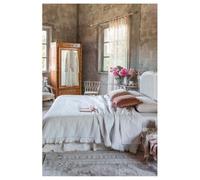 Blanc Mariclo Trapunta Singola Primaverile in Microfibra Beige con Gala e Cuori, Shabby Chic Regina di Cuori 180x260 cm