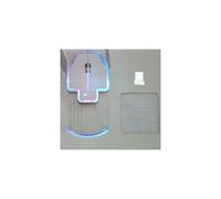 (Blanc)Set 3 Led ColorÃ© Usb Trasparente Souris Gamer Ottica Combo 2400 Dpi Topi Mouse
