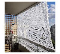 Blanc - Tenda parasole mimetica per giardino, caccia militare, gazebo da campeggio, 2 x 3 m, 5 x 6 m, 8 x 8 m, decorazione per pergola (dimensioni: 5 x 10 m)