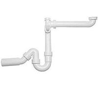 BLANCO 137 287 Connettore piatto Beckenverbindung, acciaio inossidabile, 1 ½'' x 50 mm (Flache Ausführung)