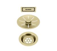 Blanco set di scarico e troppopieno per lavabo singolo, 203476, Universal satin gold [Accessori > per Lavelli Cucina]