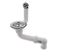 BLANCO 231006 - Tubo di scarico e troppopieno, 3,5 pollici, senza funzione di scappamento con troppopieno rotondo/pezzo di ricambio