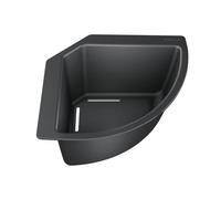 BLANCO 235866 Vaschetta angolare per alimenti e stoviglie, 1 pezzo, 215 x 215 mm, nero