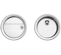 Blanco Rondosol lavello da cucina, 513310, Rondosol acciaio inox satinato lucido [Lavelli da Cucina > per Base Sottolavello a partire da 60 cm]