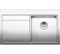 Blanco Divon II - Lavello, 860x510 mm, con gocciolatoio a comando eccentrico dello scarico, acciaio inox 521658