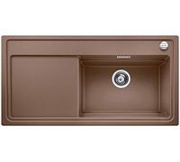 BLANCO 521952 zenar XL 6 S dampfgar Plus, cucina lavello, granito lavello in Silgranit PuraDur incluso tagliere in legno, noce moscata