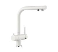 Blanco Fontas rubinetto da cucina, orientabile, 523134, Fontas bianco opaco/cromo [Rubinetti da Cucina]