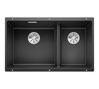 PRONTA CONSEGNA - Blanco Lavello due vasche SUBLINE 430/270-U 1523151 finitura antracite da 75.5x46 cm - Sottotop
