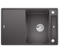 Lavello Cucina Blanco Axia III 45 S-F Grigio Roccia con tavola di legno