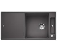 Lavello Cucina Blanco Axia III XL 6 S-F Grigio Roccia con lastra di vetro