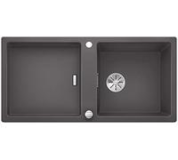 BLANCO 523605 Adon XL 6 S 6 S Silgranit PuraDur con comando remoto con di tipo reversibile, Roccia Grigio