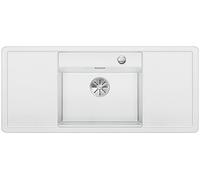 BLANCO 523627 alaros 6 S 6 S Silgranit PuraDur con telecomando per scarico, con al centro di bacino, Bianco