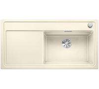 BLANCO 524077 zenar XL 6 S Plus per cottura a vapore 6 S Silgranit PuraDur con telecomando per scarico, con tagliere di vetro piatto destro, Jasmin