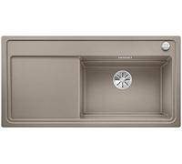 BLANCO 524079 zenar XL 6 S Plus per cottura a vapore 6 S Silgranit PuraDur con comando remoto con vetro tagliere bacino destra, Tartufo